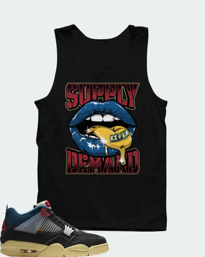Union LA x Air Jordan 4 Retro Off Noir Matching Tank Top