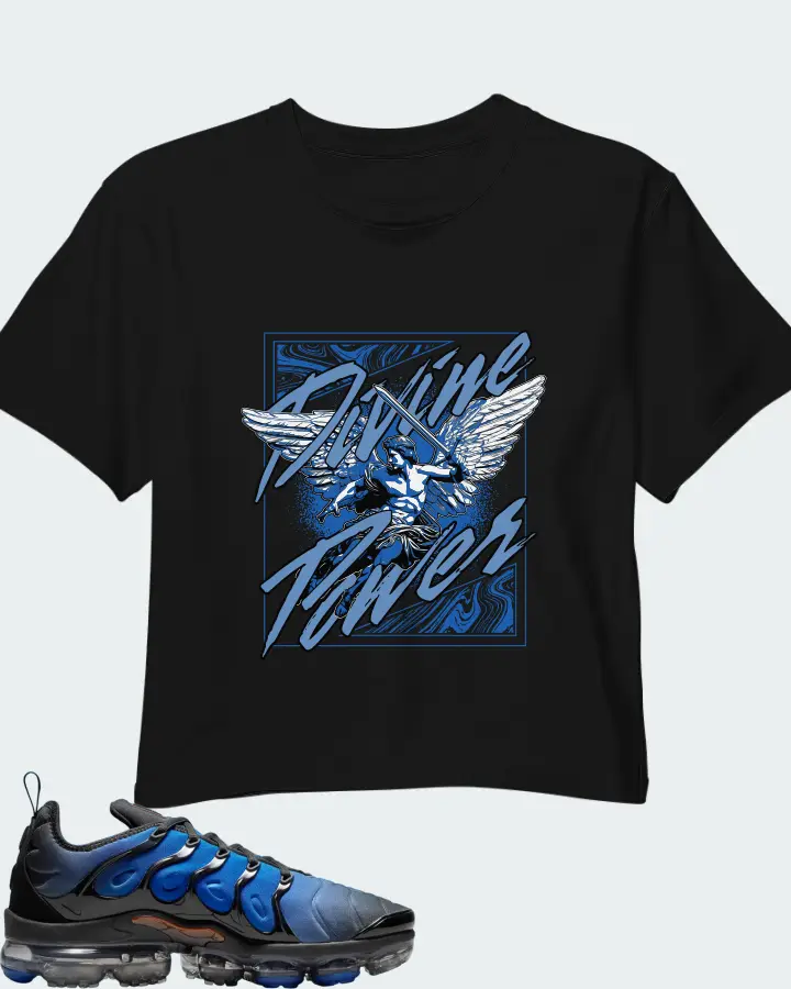 Nike Air VaporMax Plus Blue  Matching Crop Top