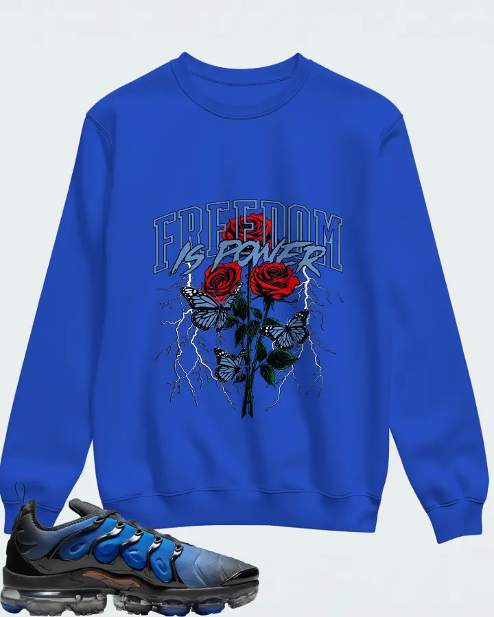 Nike Air VaporMax Plus Blue Matching Sweatshirt