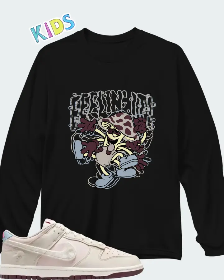 Nike Dunk Low Valentine's Day 2026 Matching Kid's Long Sleeve T-Shirt