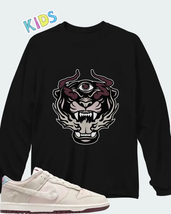 Nike Dunk Low Valentine's Day 2026 Matching Kid's Long Sleeve T-Shirt
