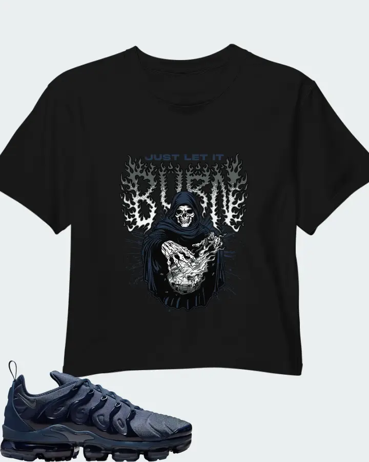 Nike Air VaporMax Plus Thunder Blue Matching Crop Top