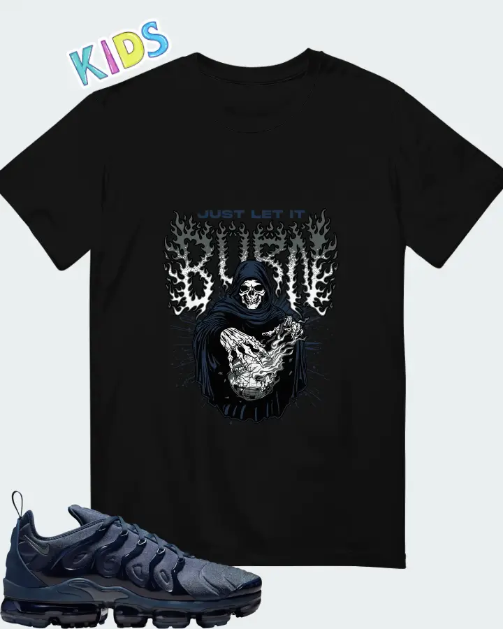 Nike Air VaporMax Plus Thunder Blue Matching Kid's T-Shirt