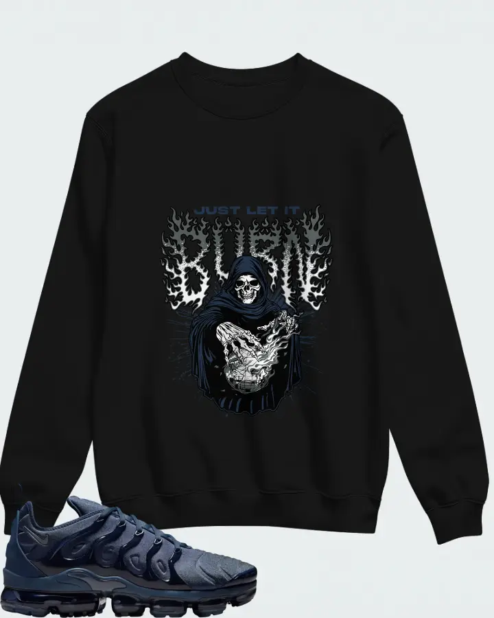 Nike Air VaporMax Plus Thunder Blue Matching Sweatshirt