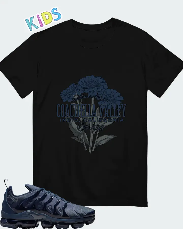 Nike Air VaporMax Plus Thunder Blue Matching Kid's T-Shirt