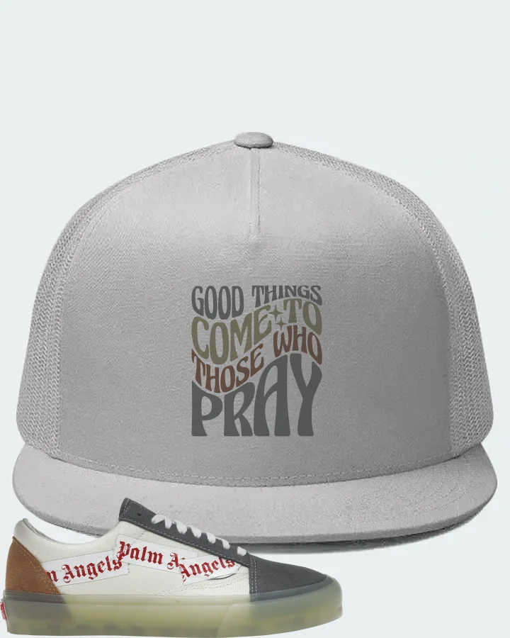 Vans Old Skool VLT LX Sneaker Matching White Hat - Good Things Come To Those Who Pray