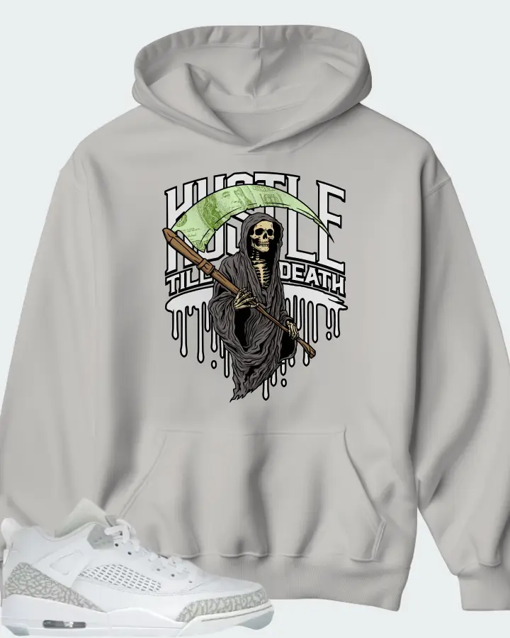 Air Jordan Spizike Low White Metallic Silver Barely Blue Neutral Grey Matching Hoodie