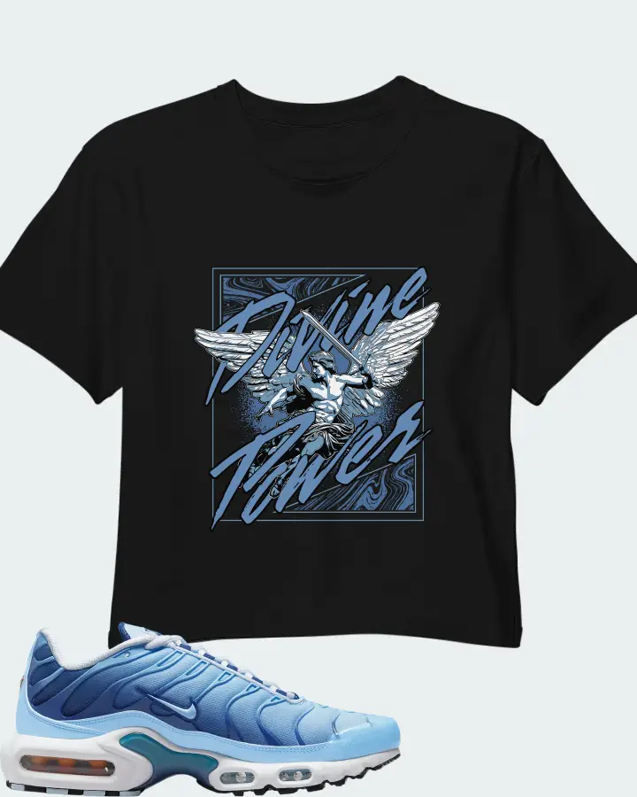Nike Air Max Plus University Blue Gradient Matching Crop Top