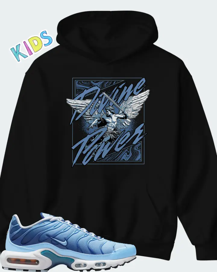 Nike Air Max Plus University Blue Gradient Matching Kid's Hoodie