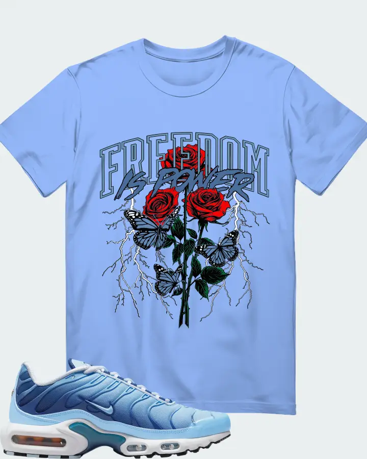 Nike Air Max Plus University Blue Gradient Matching T-Shirt