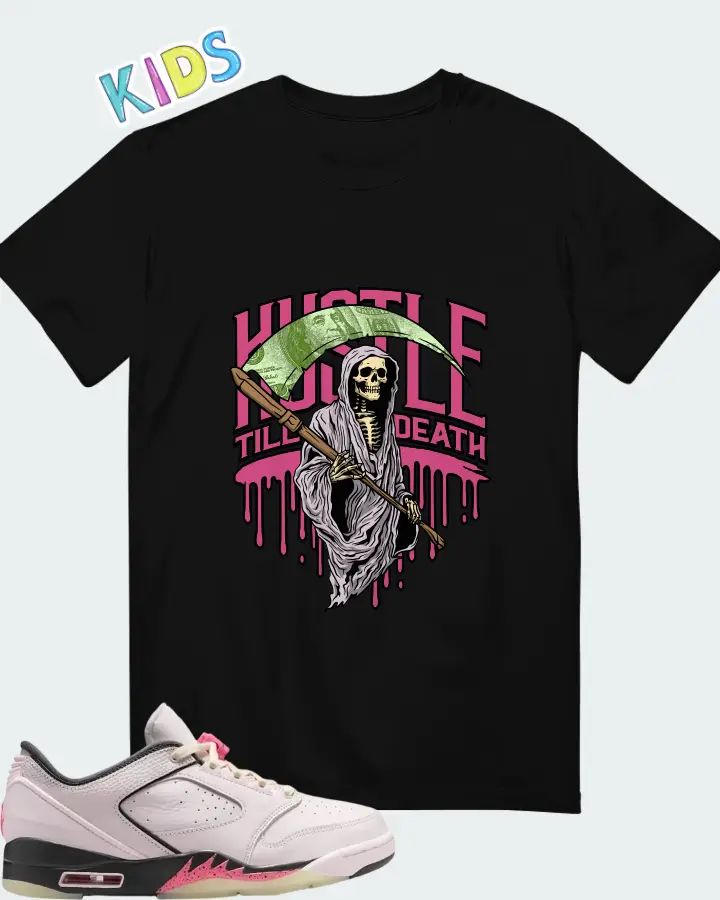 Air Jordan Sixty Plus Low Pearl Pink Anthracite Matching Kid's T-Shirt