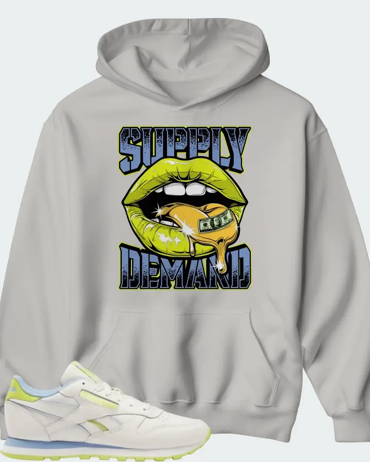 Reebok Classic Leather White Yellow Matching Hoodie
