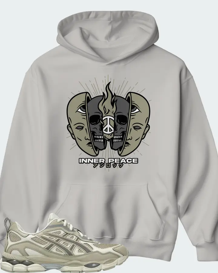 ASICS Gel NYC RGD Smoke Grey Wool Matching Hoodie