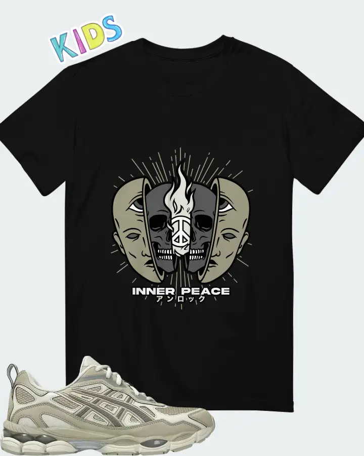 ASICS Gel NYC RGD Smoke Grey Wool Matching Kid's T-Shirt