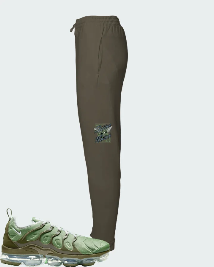 Nike Air VaporMax Plus Oil Green Matching Joggers