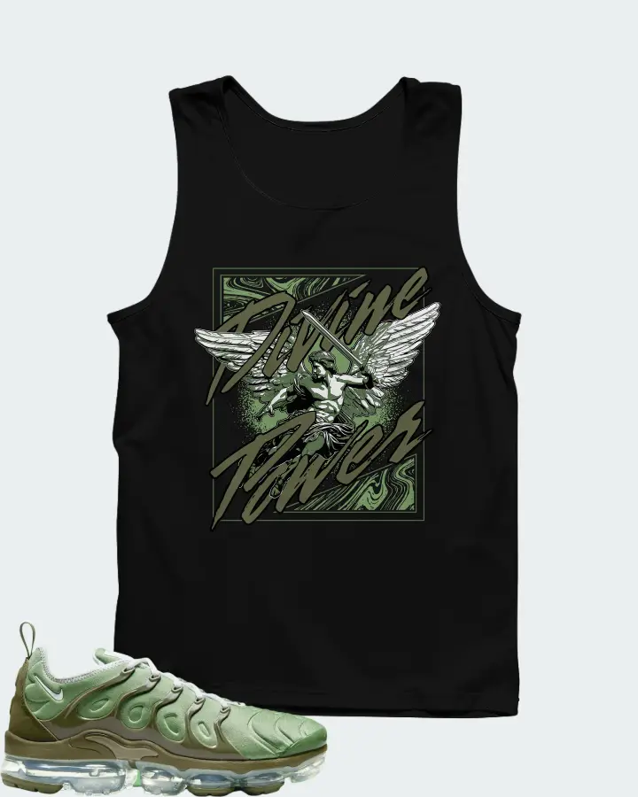 Nike Air VaporMax Plus Oil Green Matching Tank Top