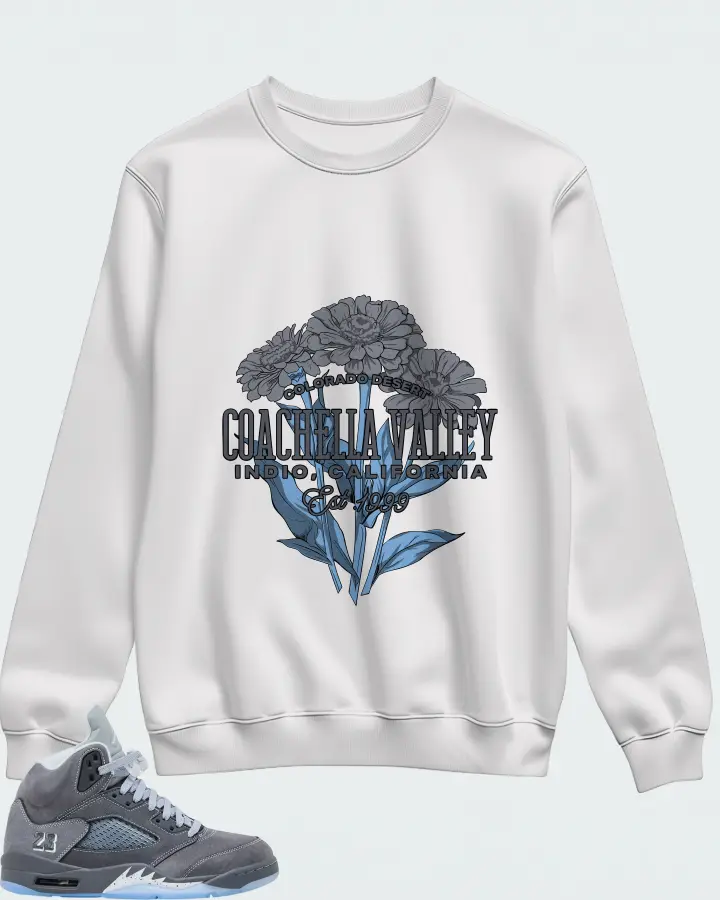 Air Jordan 5 Retro Wolf Grey 2026 Matching Sweatshirt