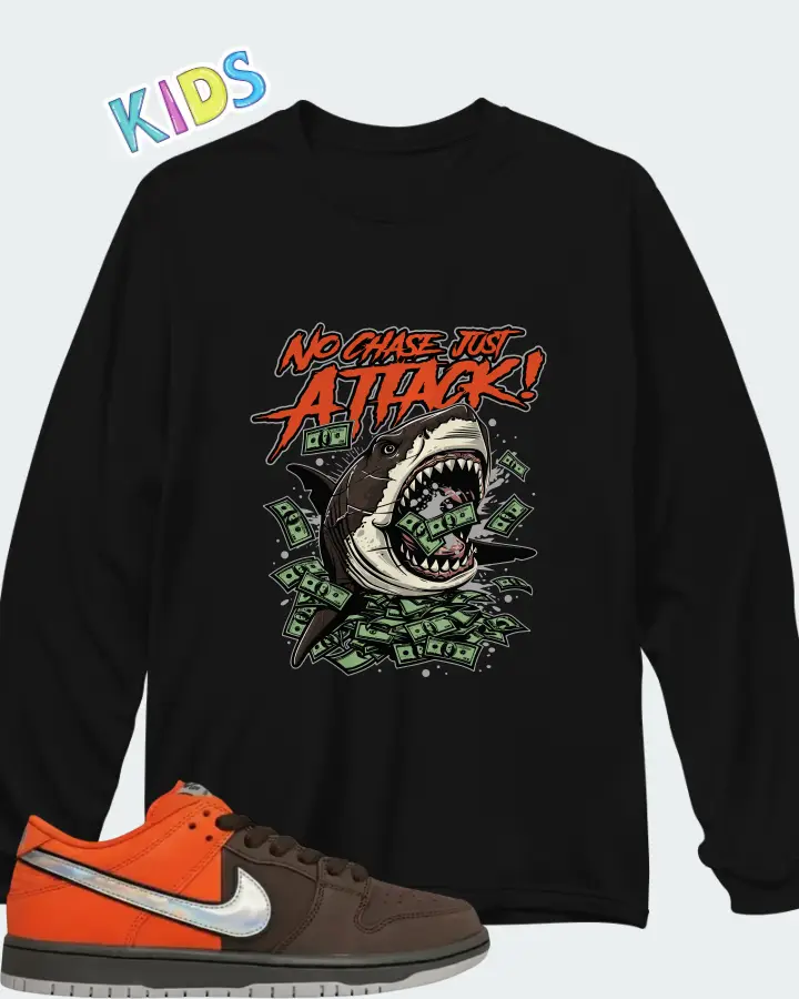 Nike SB Dunk Low Muni Fast Pass Matching Kid's Long Sleeve T-Shirt