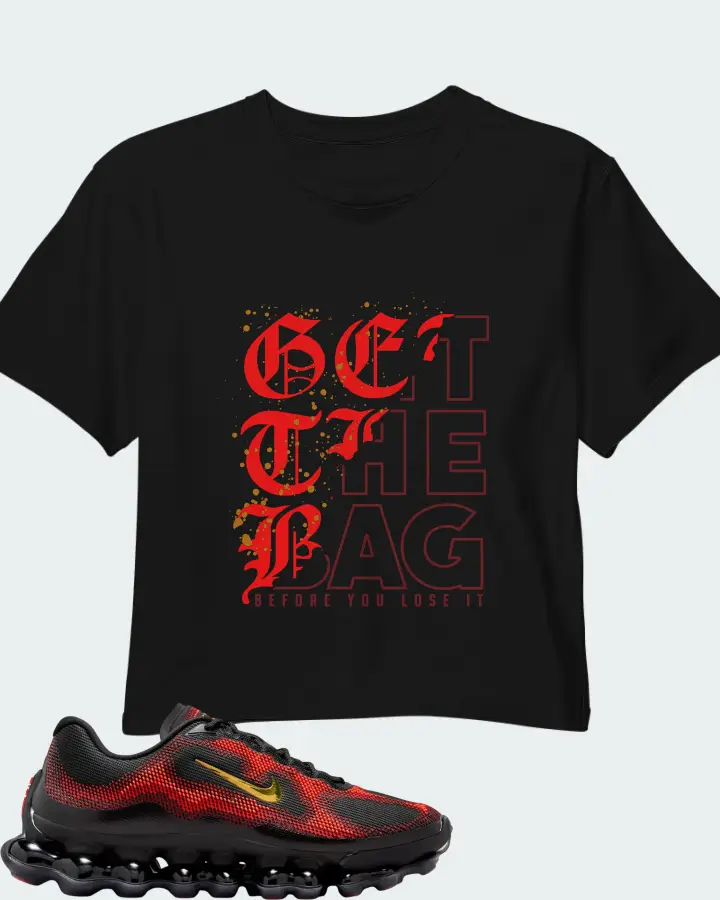 Nike Air Liquid Max Bright Crimson and Fire Red Matching Crop Top