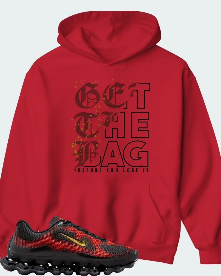 Nike Air Liquid Max Bright Crimson and Fire Red Matching Hoodie