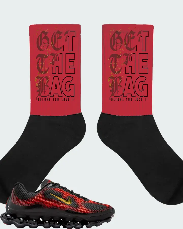 Nike Air Liquid Max Bright Crimson and Fire Red Matching Socks