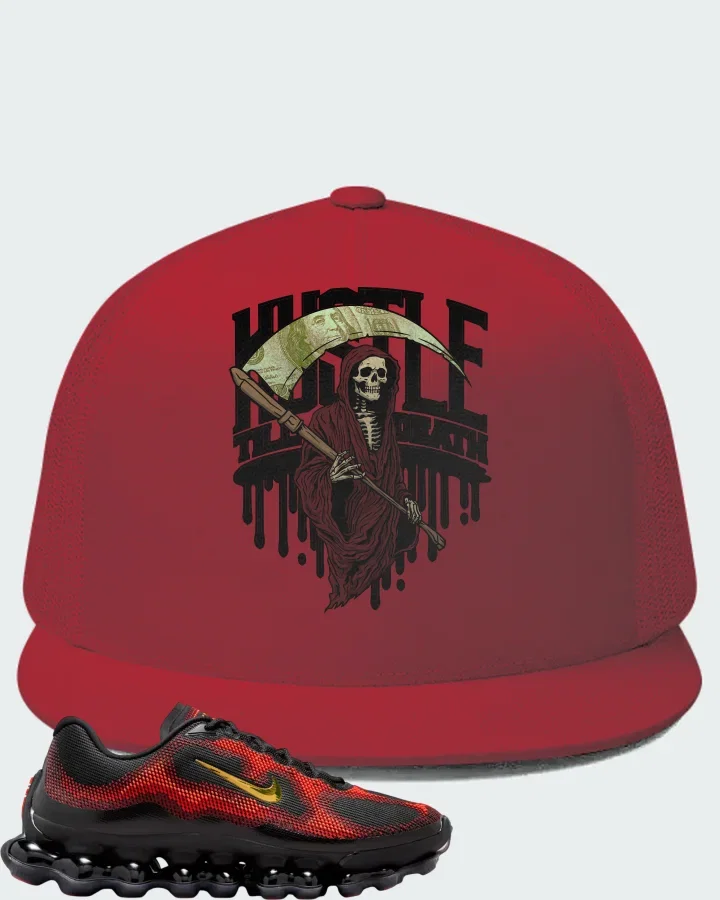 Nike Air Liquid Max Bright Crimson and Fire Red Matching Hat