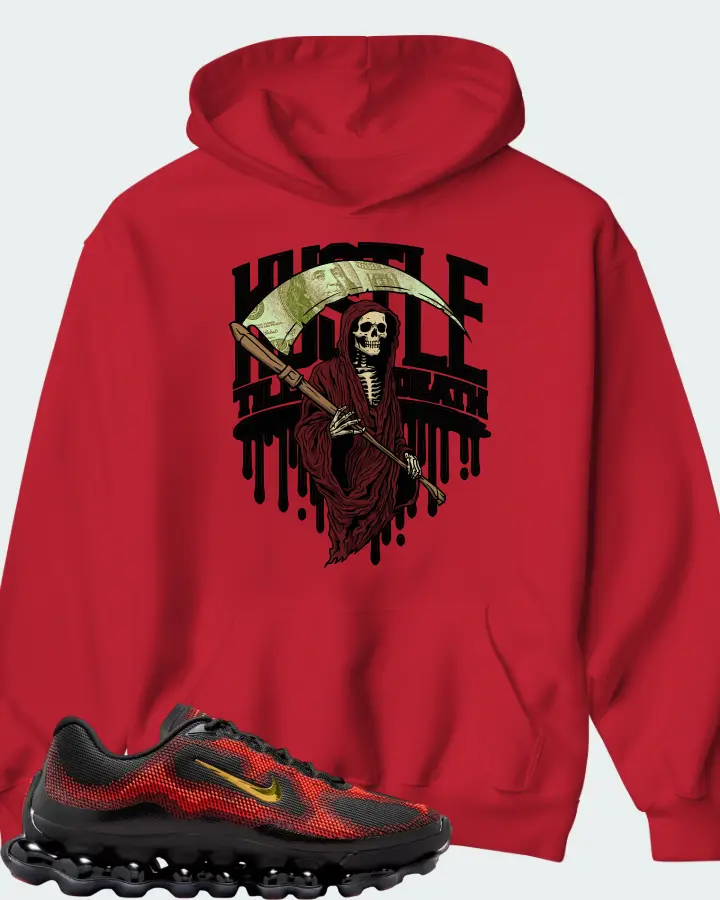 Nike Air Liquid Max Bright Crimson and Fire Red Matching Hoodie