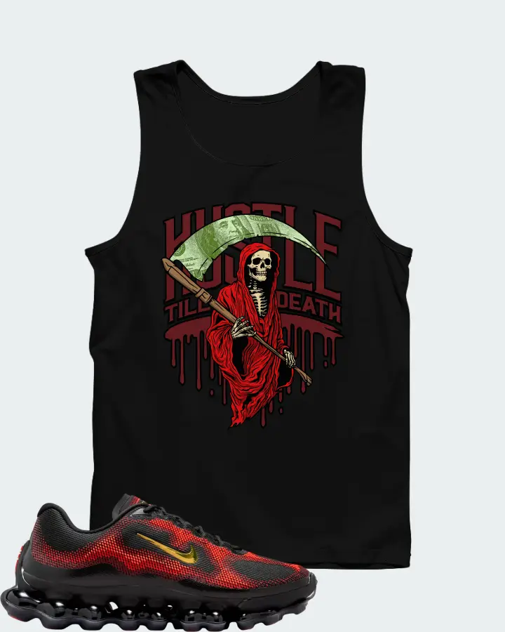 Nike Air Liquid Max Bright Crimson and Fire Red Matching Tank Top