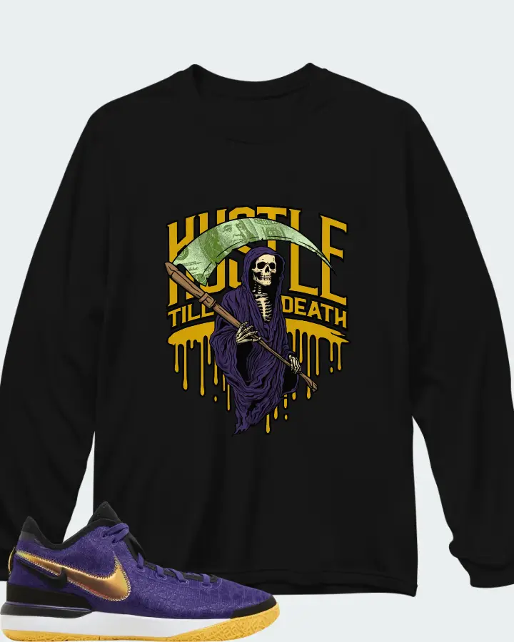 Nike Zoom LeBron NXXT Gen Lakers Matching Long Sleeve T-Shirt