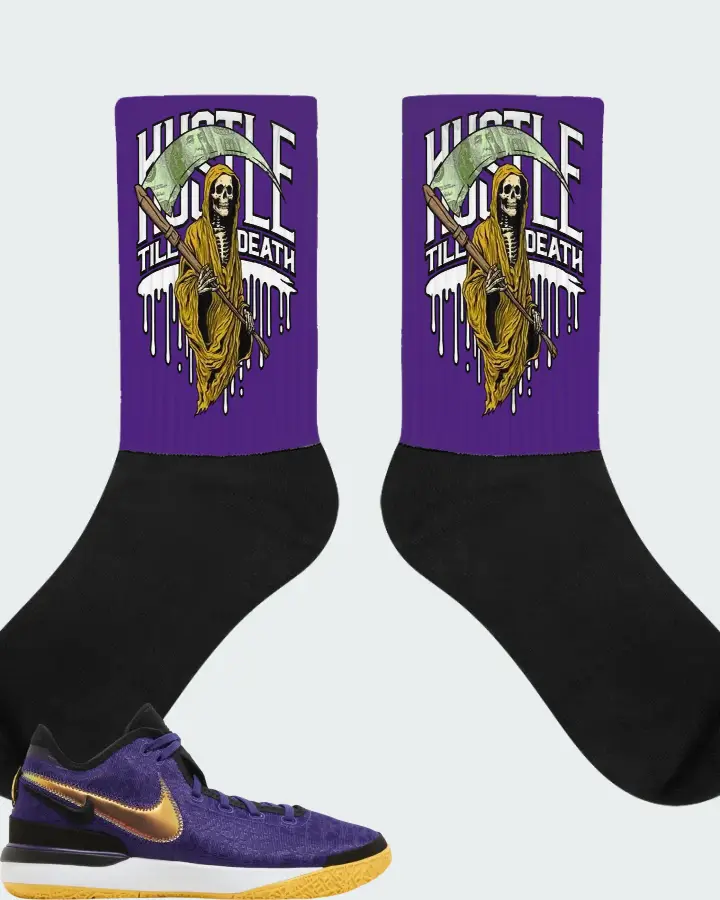 Nike Zoom LeBron NXXT Gen Lakers Matching Socks