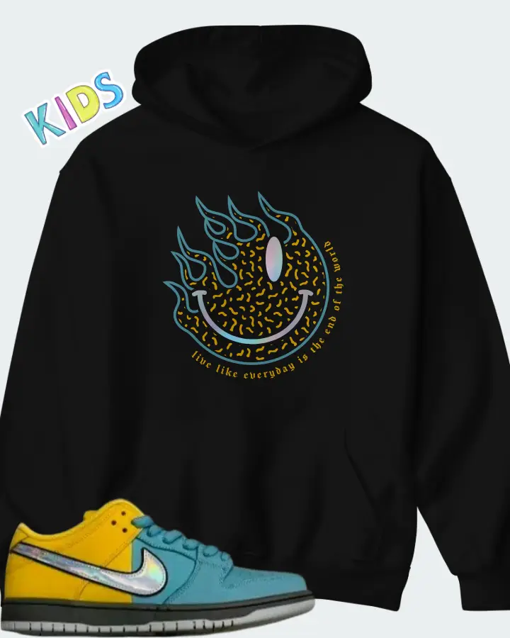 Nike SB Dunk Muni Fast Pass Lightning Matching Kid's Hoodie