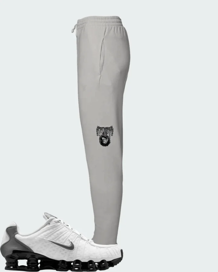 Nike Shox TL White Black Cool Grey Matching Joggers