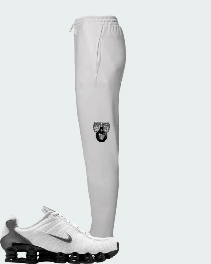 Nike Shox TL White Black Cool Grey Matching Joggers