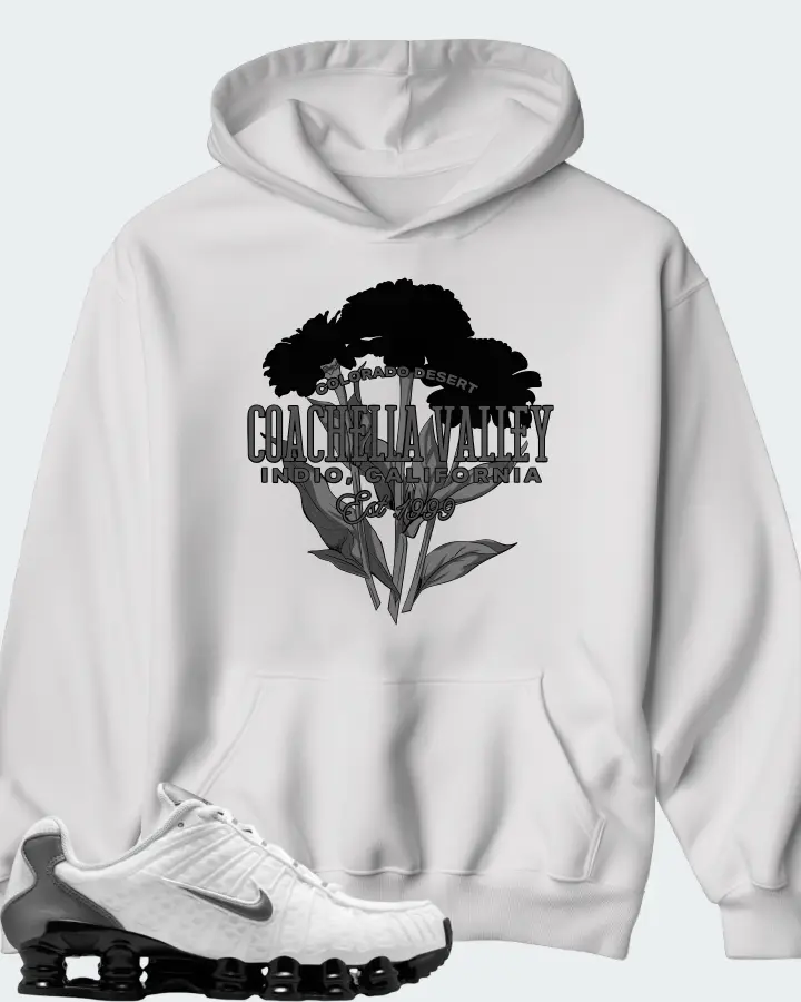 Nike Shox TL White Black Cool Grey Matching Hoodie