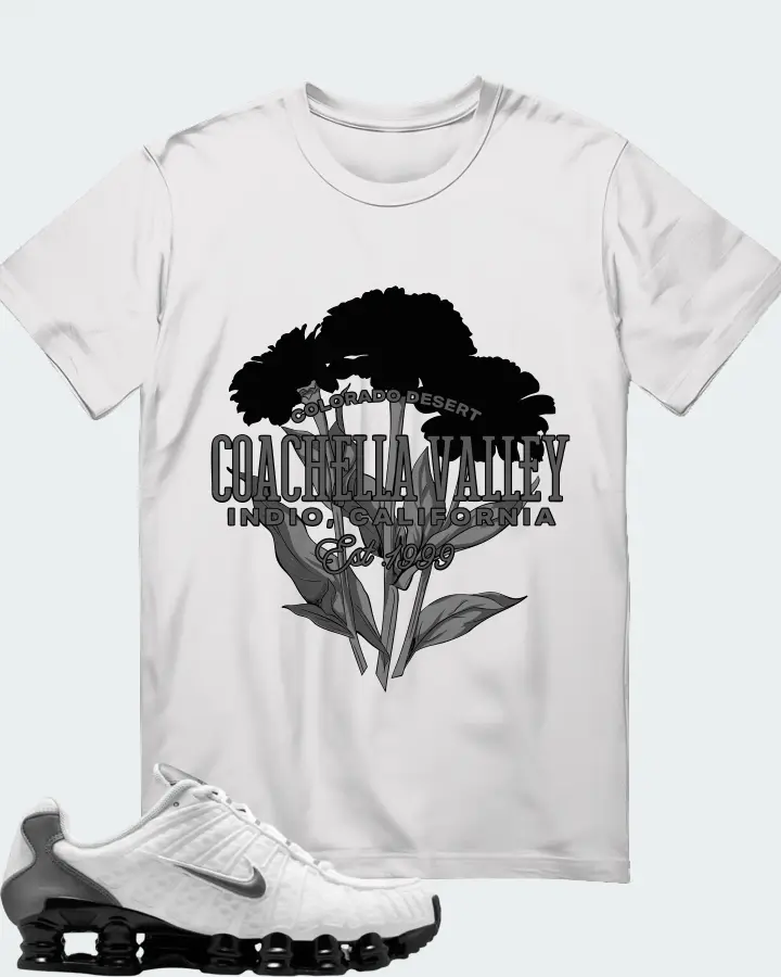 Nike Shox TL White Black Cool Grey Matching T-Shirt