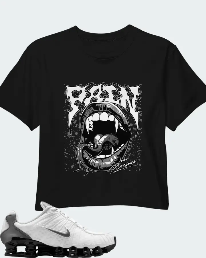 Nike Shox TL White Black Cool Grey Matching Crop Top